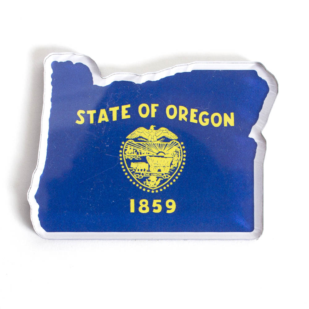 Morris Magnets, Acrylic, Magnet, Oregon, State Flag, Seal